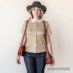 Large cognac leather crossbody bag, strap comparison