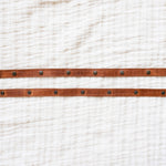 Leather straps for bags, Adjustable honey croc leather straps