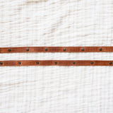 Leather straps for bags, Adjustable honey croc leather straps