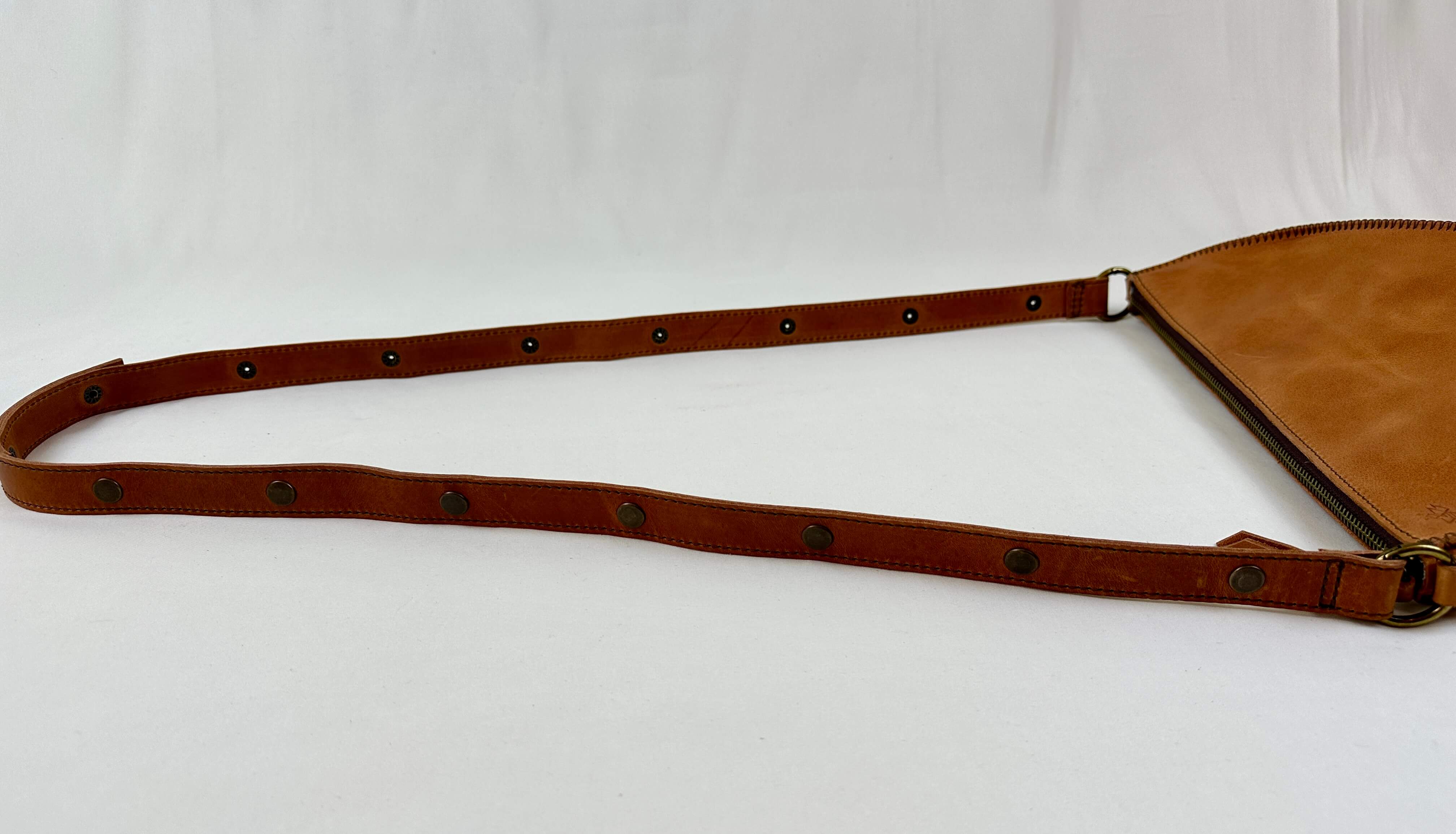 Leather straps for bags, Extender straps in light brown