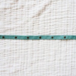 Leather straps for bags, Adjustable turquoise leather straps