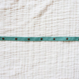 Leather straps for bags, Adjustable turquoise leather straps