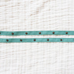 Leather straps for bags, Adjustable turquoise leather straps