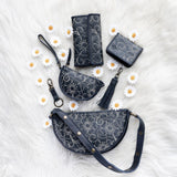 Floral Navy Baby Bee