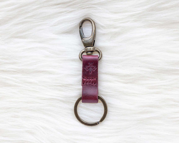 Cherry Keychain | Leather Key Holder | Lyons Leather Co.