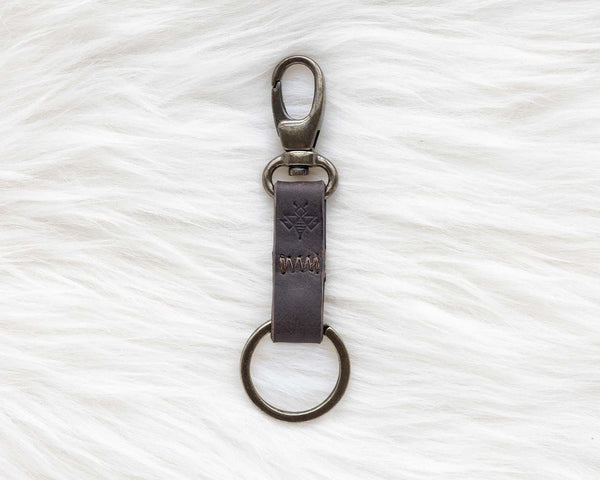 Espresso Keychain | Leather Key Holder | Lyons Leather Co.