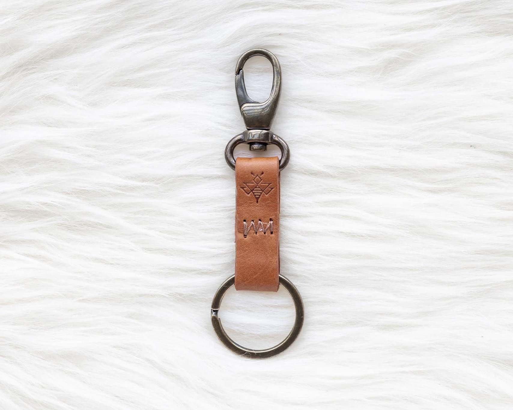 Honey Keychain | Leather Key Holder | Lyons Leather Co.