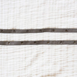 Leather straps for bags, Adjustable grey leather straps