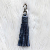 Floral Navy Tassel