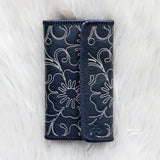 Floral Navy Travel Wallet