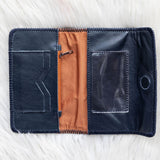 Floral Navy Travel Wallet