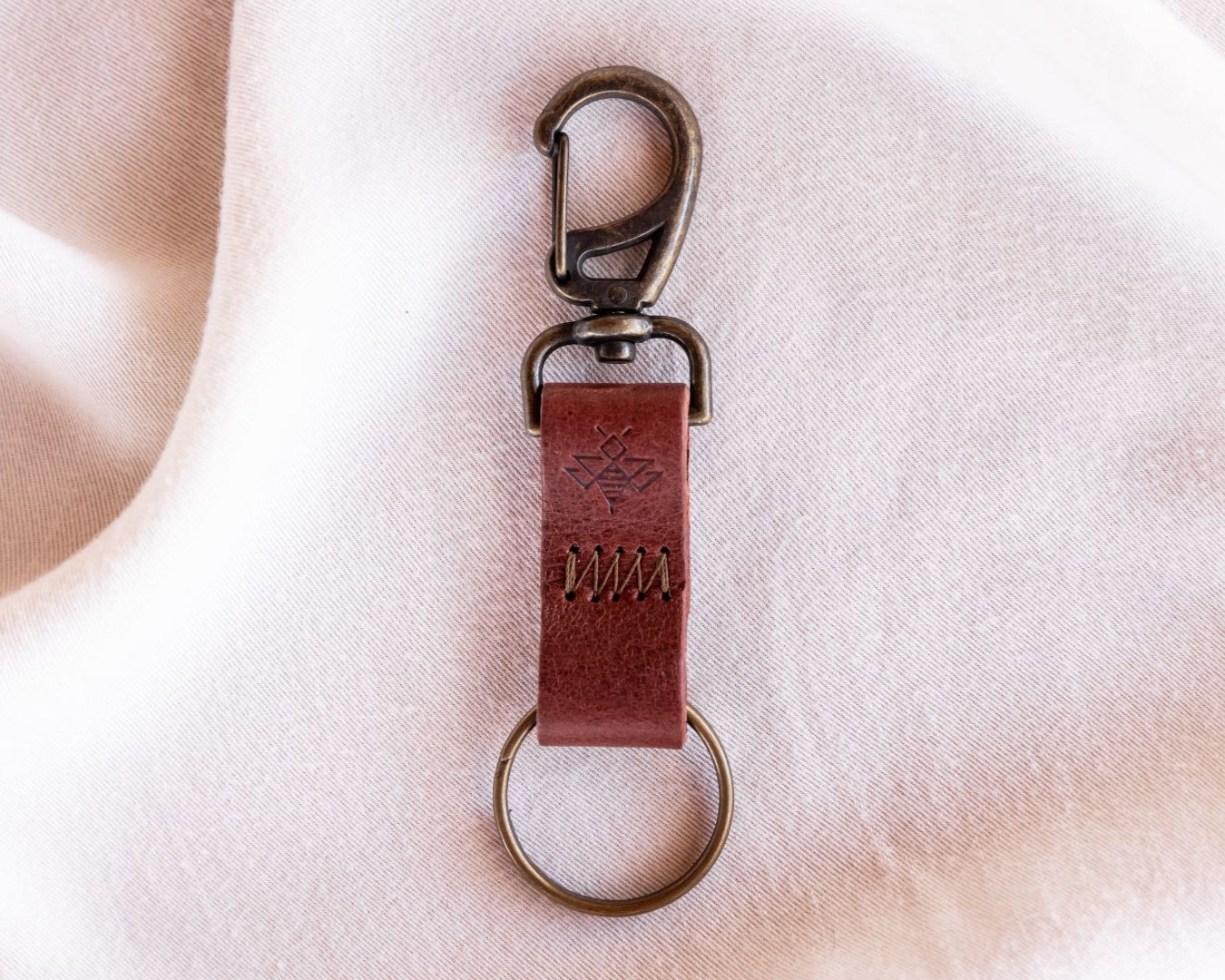 Cognac Keychain - Lyons Leather Co.