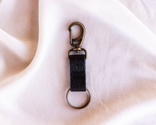 Black Keychain | Lyons Leather Co.