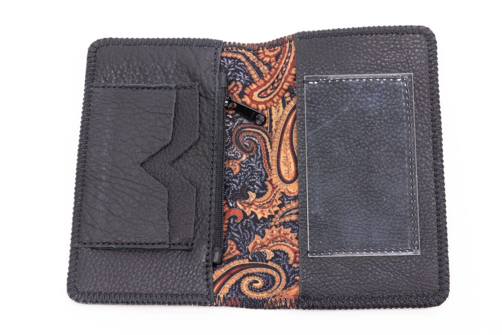 Black Travel Wallet - Lyons Leather Co.